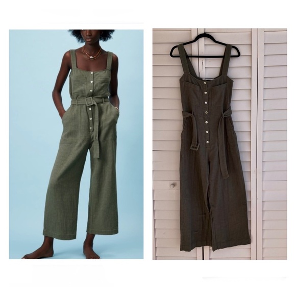 ZARA maya jumpsuit Rompers Size XS Long textured jumpsuit. - Picture 1 of 14